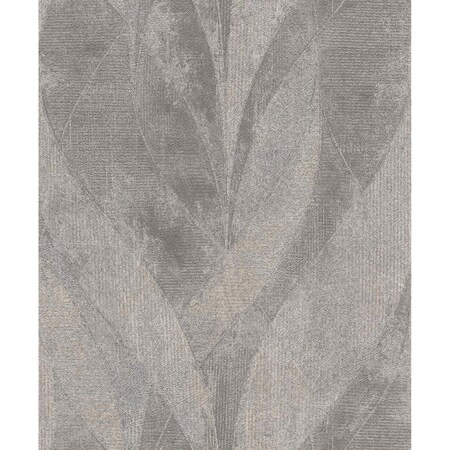 Manhattan Comfort Laon Blake Sterling Leaf 33 ft L X 209 in W Wallpaper BR4096-520040